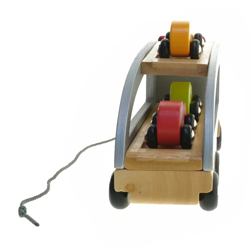 Trælegetøjsbiltransport fra Janod (str. 30 cm)