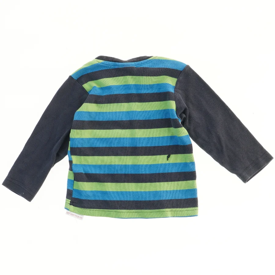 Langærmet bluse med striber fra Hummel (str. 92)