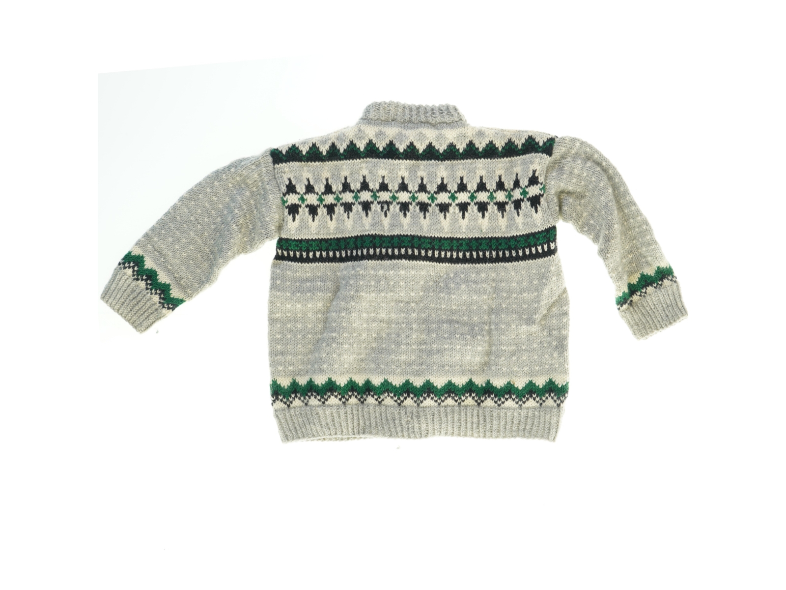Strikket cardigan (str. Bryst, 30 cm. længde, 33 cm)