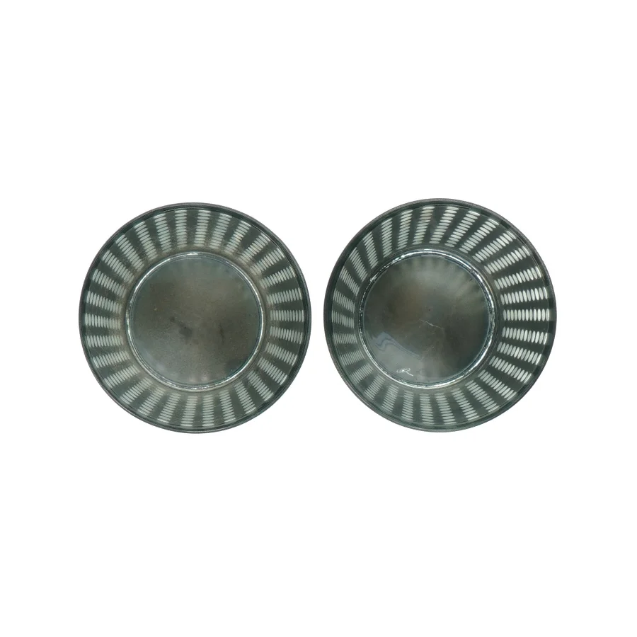 Fyrfadslysestager 2 styks fra KJ Collection (str. 7 x Ø7,5 cm)