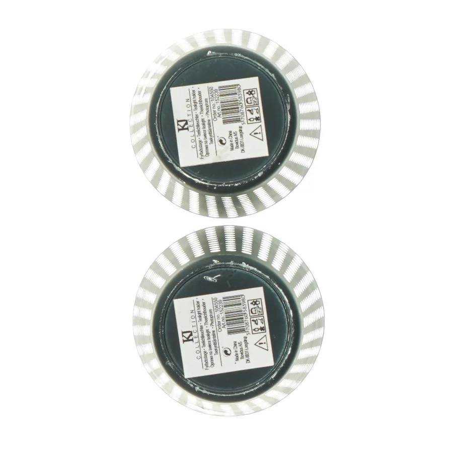 Fyrfadslysestager 2 styks fra KJ Collection (str. 7 x Ø7,5 cm)