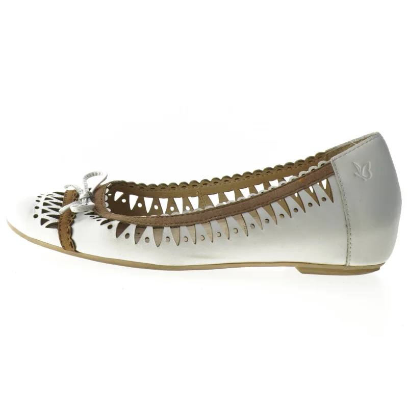 Hvide kvinde ballerina sko fra Caprice (str. 35 )