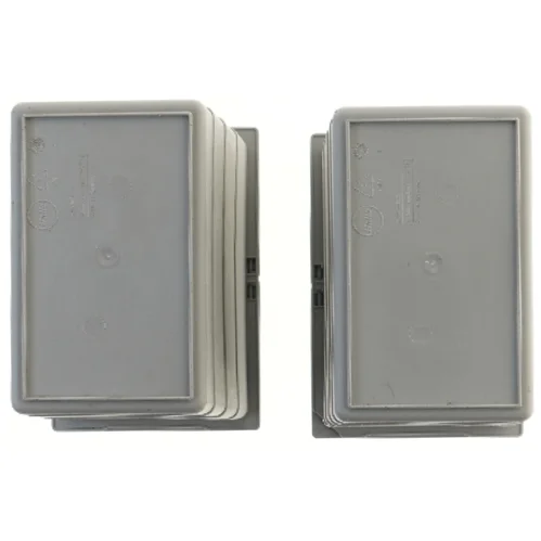 Grå plastik beholdere fra Hafele (str. 30x22x15 cm)