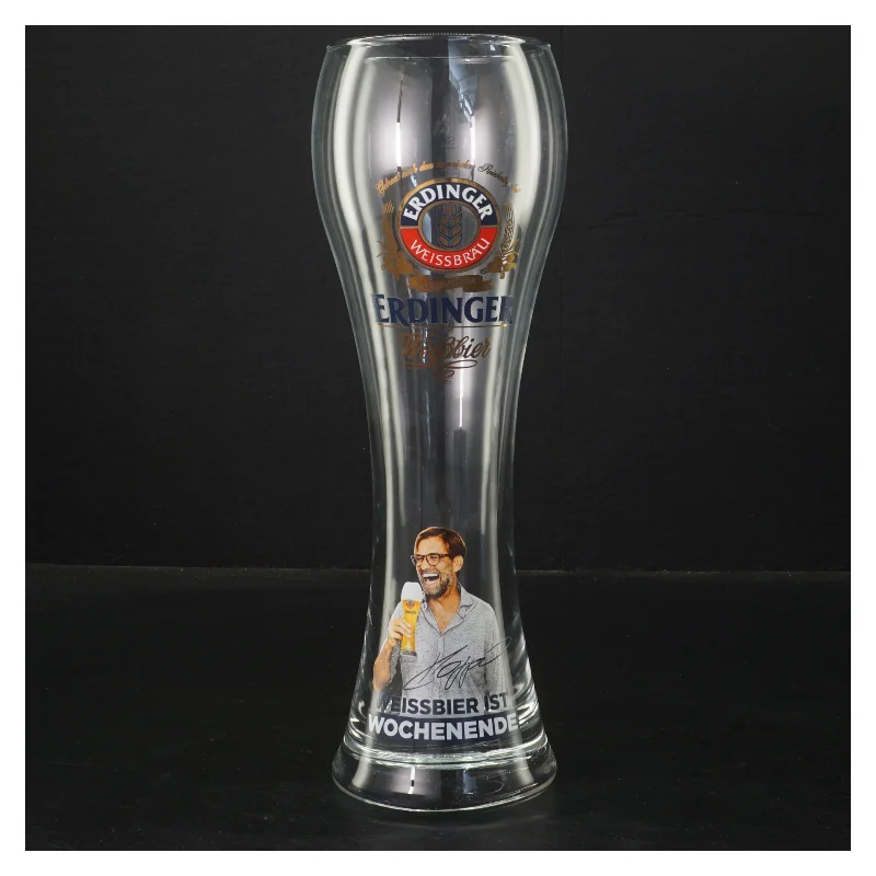 Erdinger Weissbier glas fra Erdinger (str. Ø. 8 cm. 26 cm)