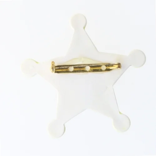 Badge med tekst 'JEG FIK' (str. 7 cm)