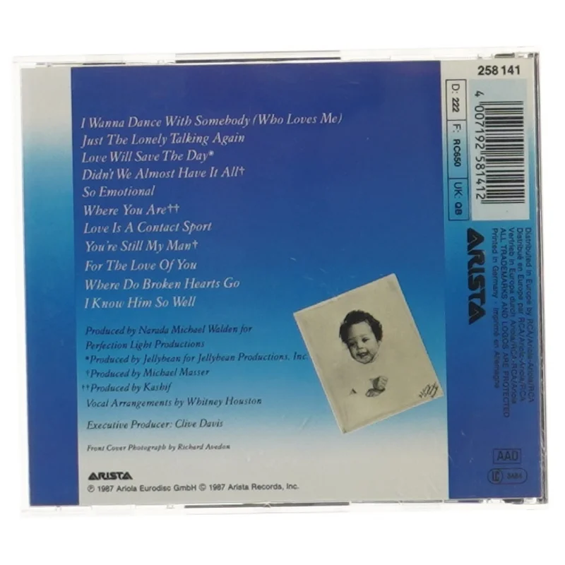 Whitney Houston CD album fra Arista