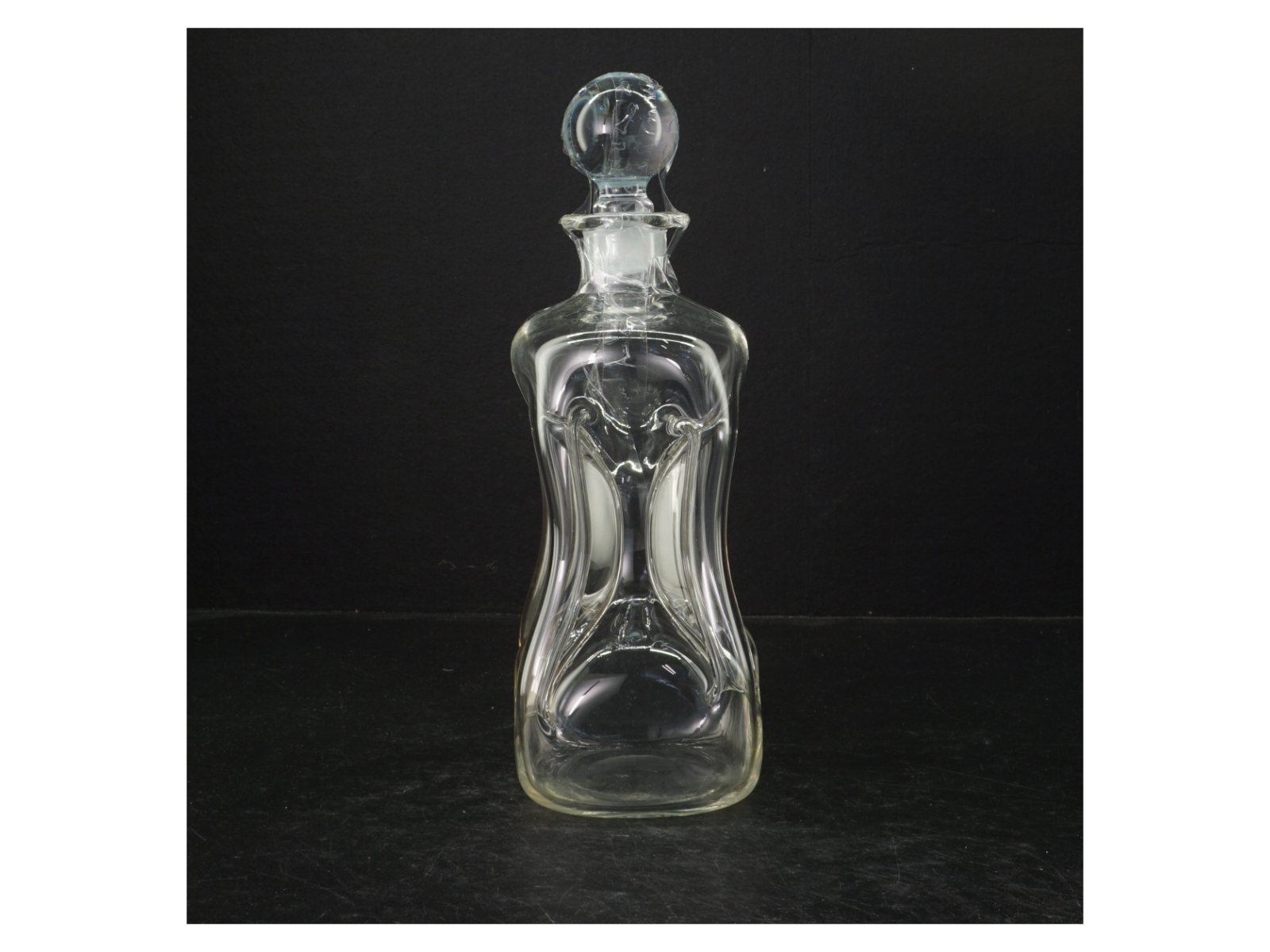 Glas karaffel med låg (str. 26 cm)