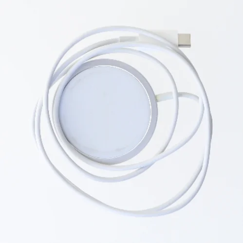 Trådløs oplader med USB-C kabel (str. Ø 5,5 cm)