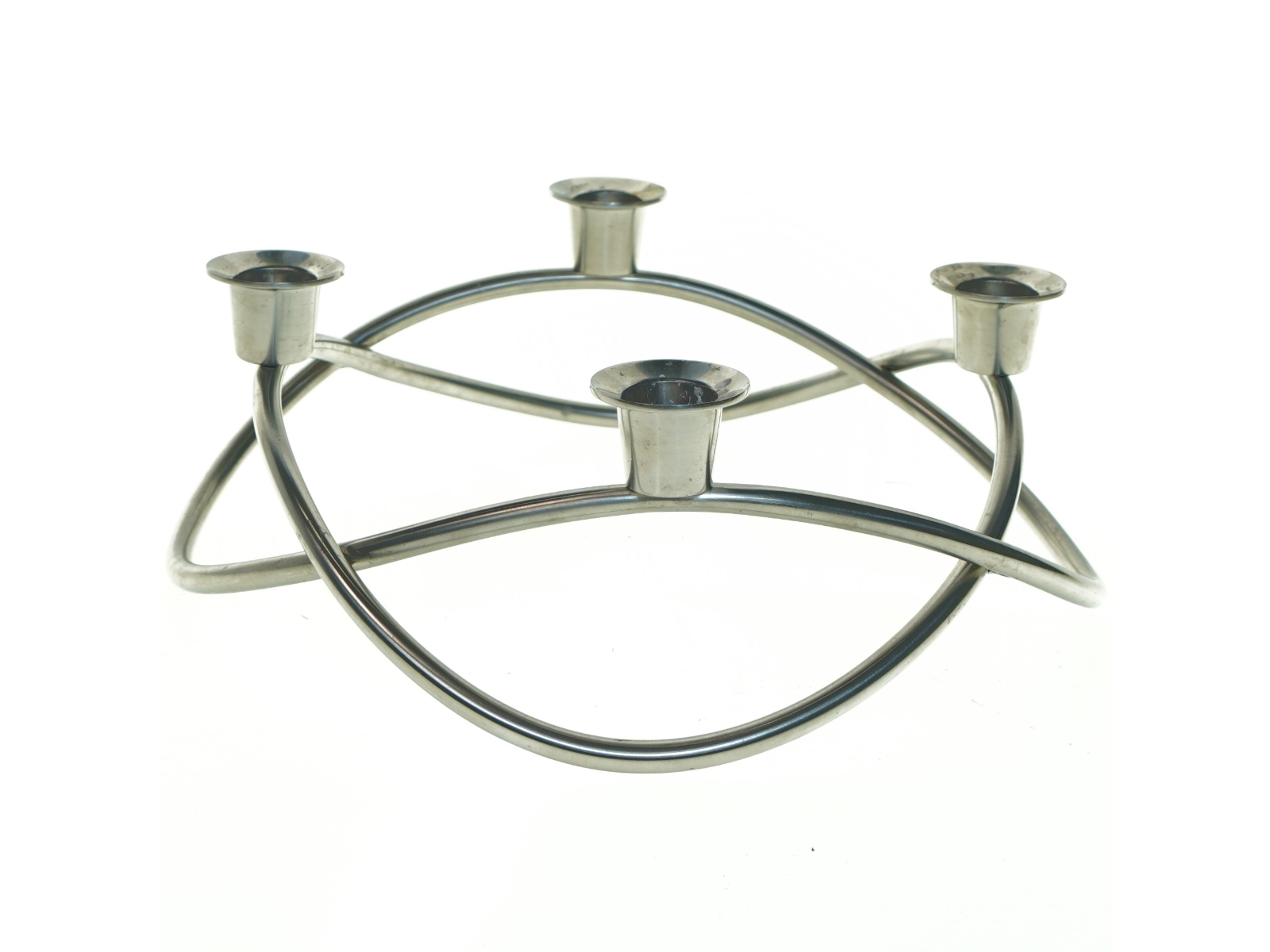 SEASON lysestage fra Georg Jensen (str. 27 cm. og 8 cm hold)