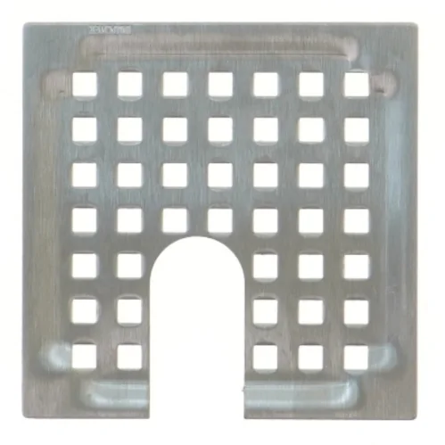 Kvadratisk afløbsrist i metal fra Blücher Metal (str. 14x14 cm)
