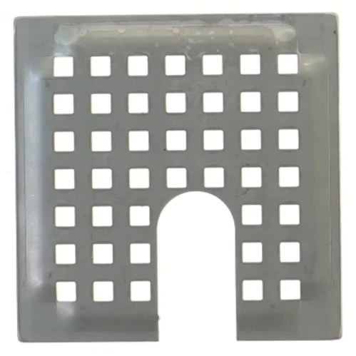 Kvadratisk afløbsrist i metal fra Blücher Metal (str. 14x14 cm)