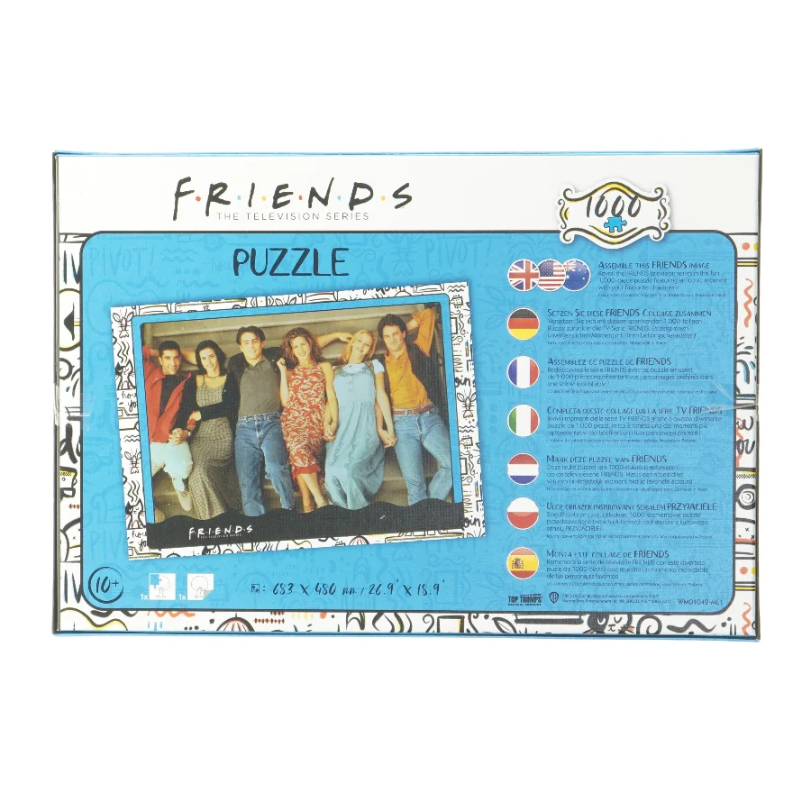 Friends puslespil fra Friends, Måske Top Trumps (str. 4x33x23 cm)