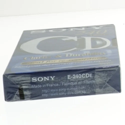 Sony VHS-kassette 240 minutter fra Sony (str. 19x10 cm)