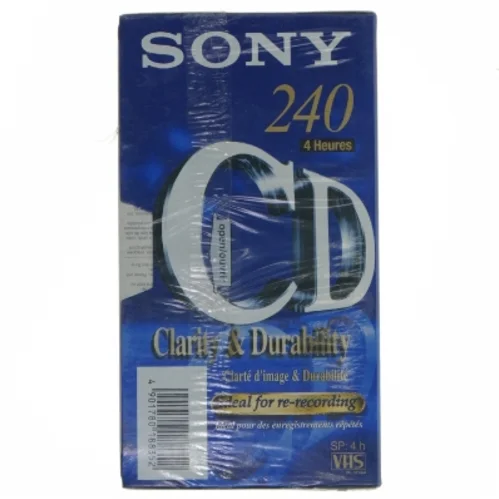 Sony VHS-kassette 240 minutter fra Sony (str. 19x10 cm)
