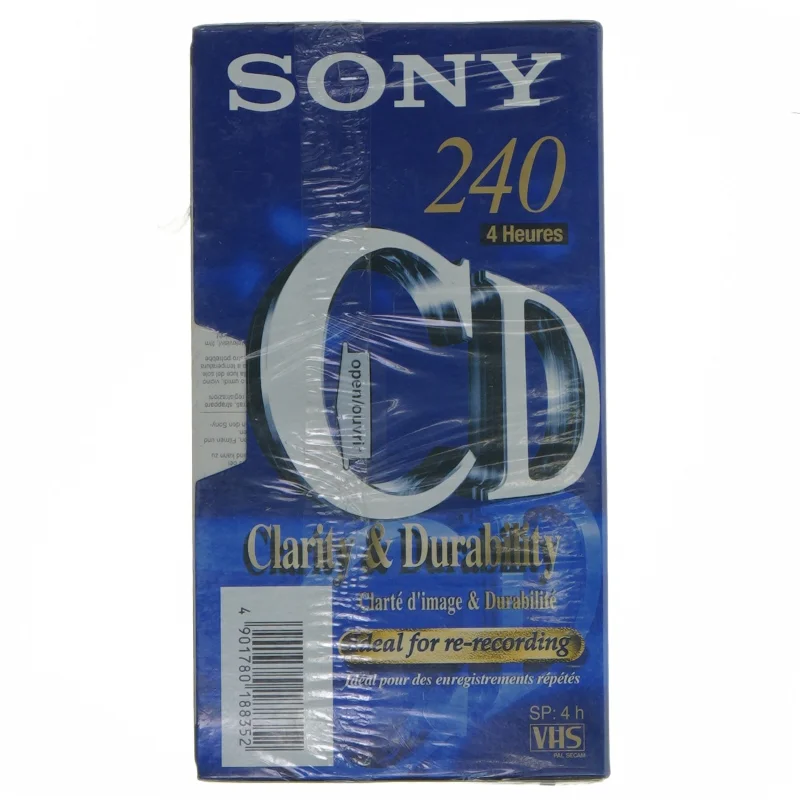 Sony VHS-kassette 240 minutter fra Sony (str. 19x10 cm)