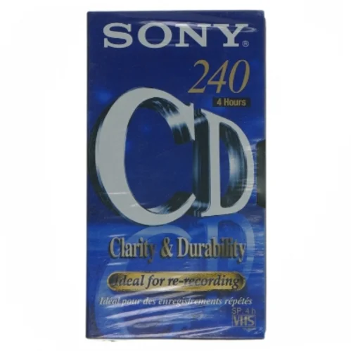 Sony VHS-kassette 240 minutter fra Sony (str. 19x10 cm)