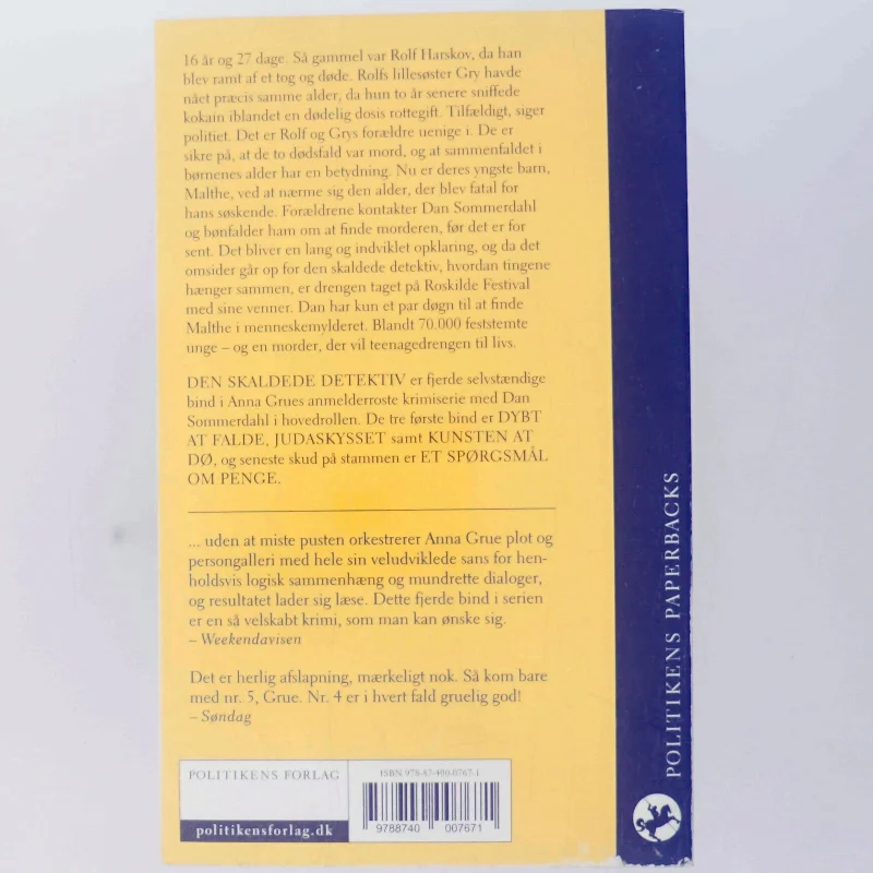 Den skaldede detektiv af Anna Grue (Bog)