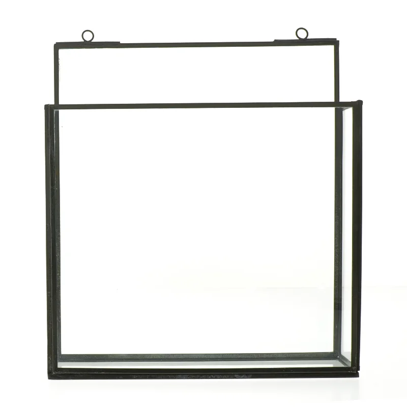 2 stk. vægophængt glas-display - Ib Laursen (str. 25x22,5x6 cm)