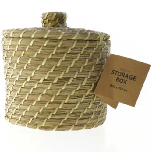 Nicolai opbevaringsboks fra Jysk(str. Ø. 20 cm. højde, 23 cm)