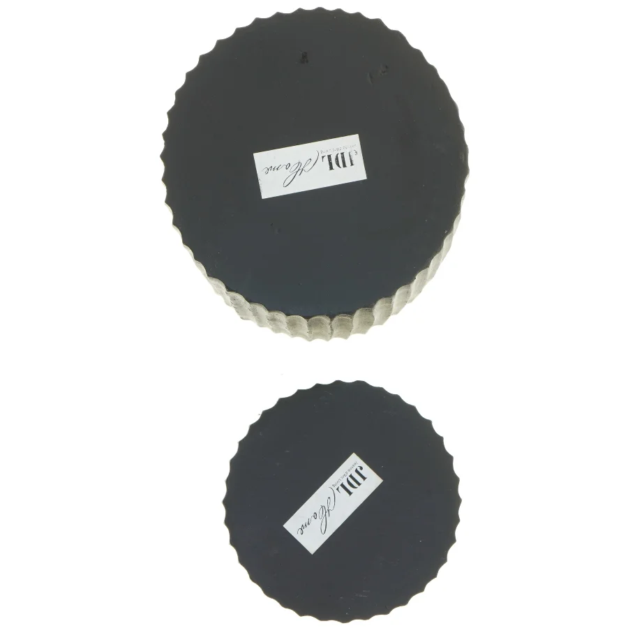 Sæt af mørkegrå vaser fra Jeanne d'Arc Living - JDL Home (str. 18 cm. og 23 cm)