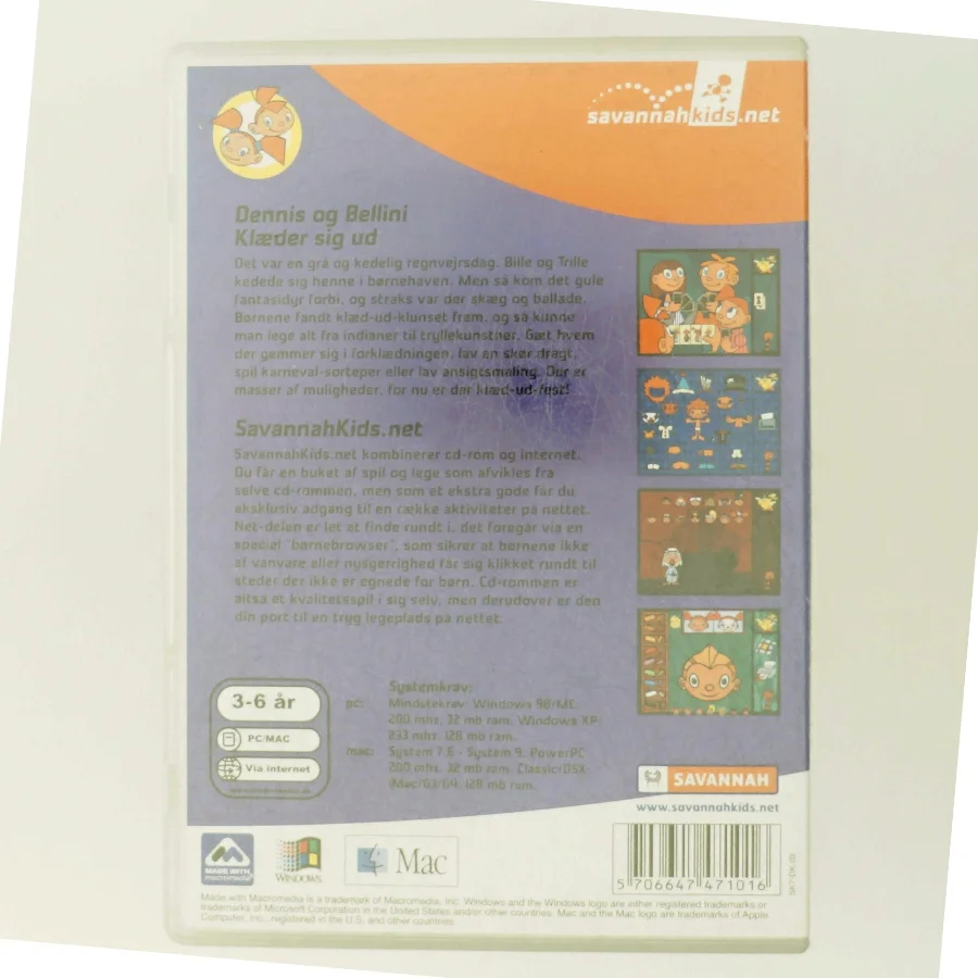 Bille & Trille Klæder sig ud CD-ROM fra Savannah Kids