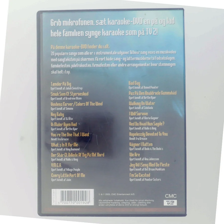 Karaoke DVD fra CMC Entertainment A/S (DVD)