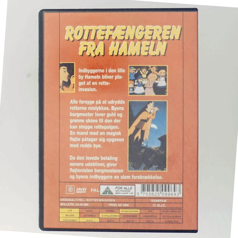 DVD - Rottefængeren fra Hameln tegnefilm