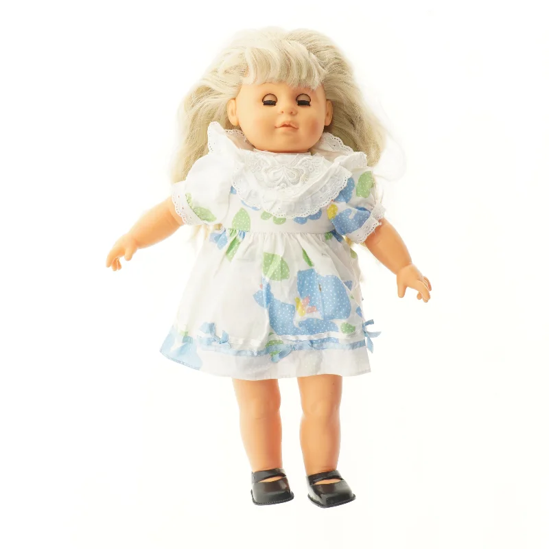 Dukke med blond hår (str. 49,5 cm)