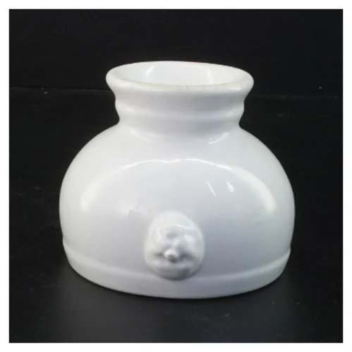 Hvid porcelænsskål (str. 9 x 14 x 12 cm)