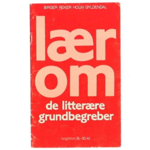Lærebog i litterære grundbegreber fra Gyldendal