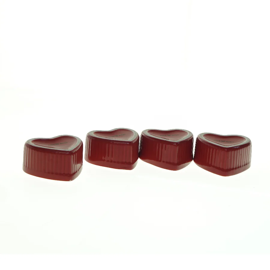 Hjerteformede keramikskåle fra Cook & Baker (str. 9 x 4,5 cm)