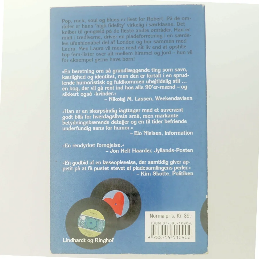 High fidelity af Nick Hornby (Bog)