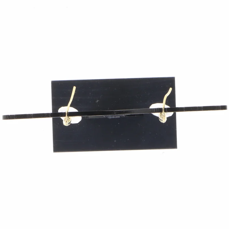 Øreringe med perler og sten (str. 3 komma 5 x 1 cm)