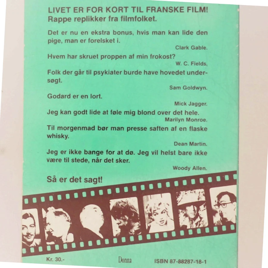 Bog med filmcitater