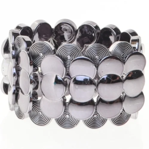 Metal strækarmbånd (str. Ø 5 komma 5 cm)