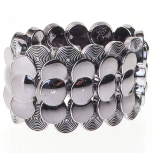 Metal strækarmbånd (str. Ø 5 komma 5 cm)