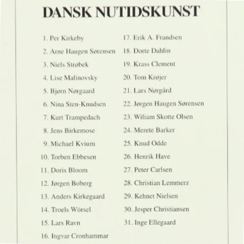 Bog om dansk nutidskunst
