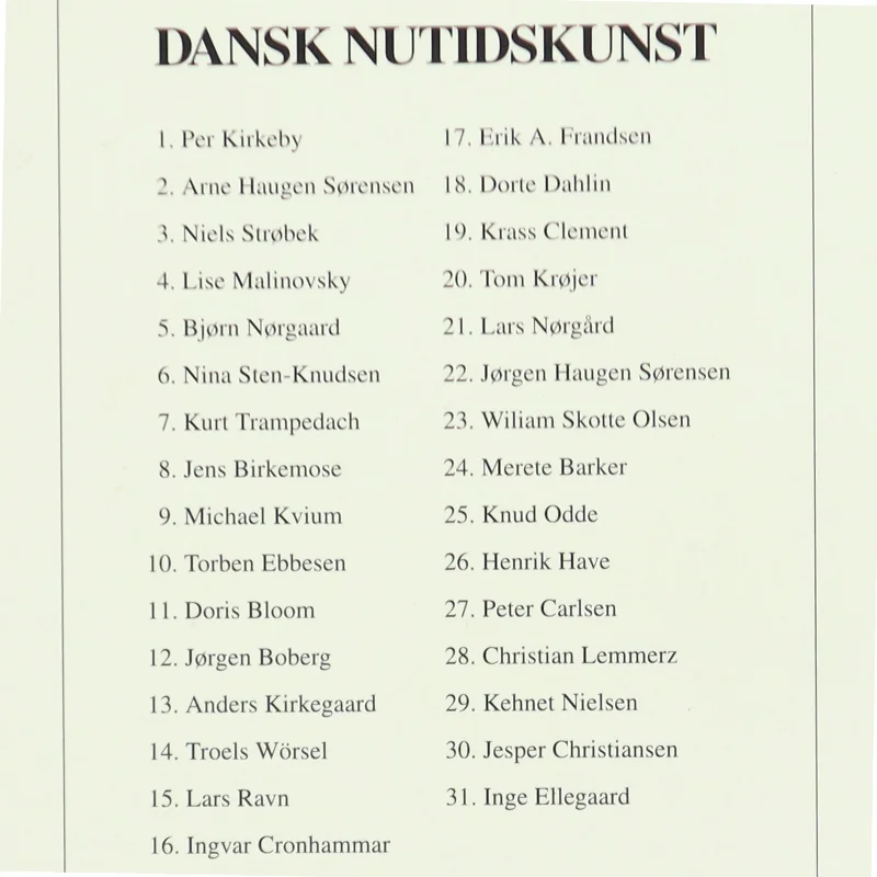 Bog om dansk nutidskunst