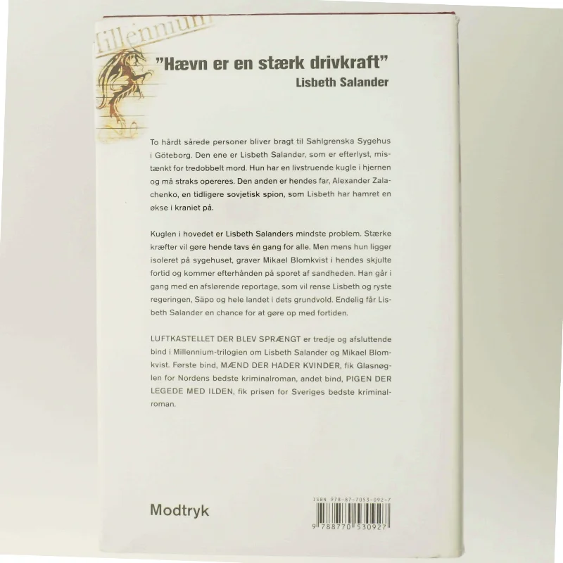 Luftkastelletderblevsprngt Stir up a Hornets' Nest of Girl. Shi Dige Larsen. the Danish Original. Hardcover](chinese Edition) (Bog)