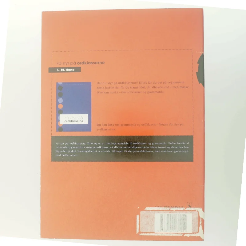 Få styr på ordklasserne. Træning af Peter Dürrfeld (Bog)