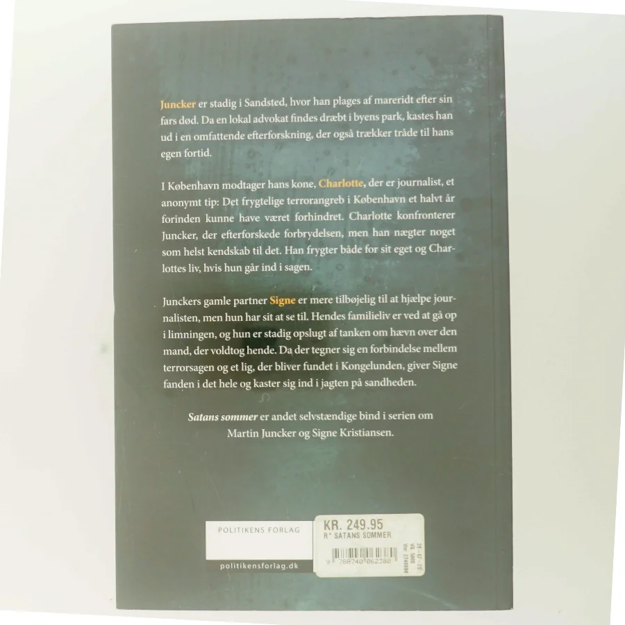 Satans sommer : krimi af Kim Faber (Bog)