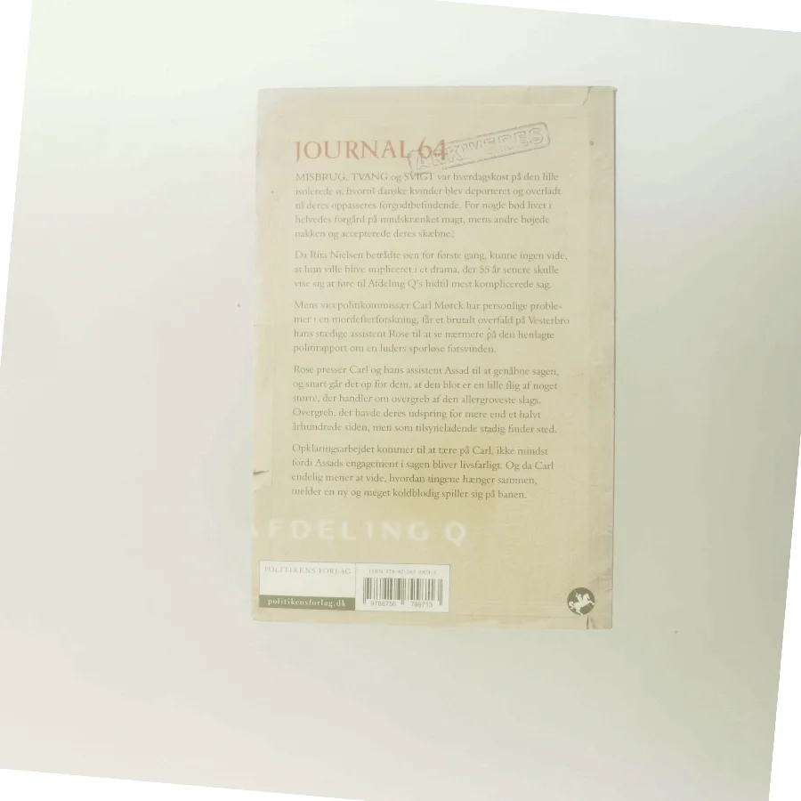 Journal 64 af Jussi Adler-Olsen (Bog)