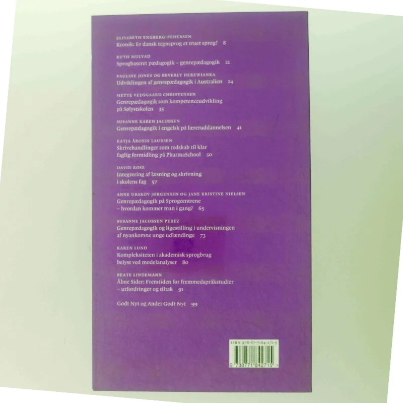 Genrepaedagogik af Susanne Karen Jacobsen, Sanne Larsen, Karen Lund, Susanne Perez (Bog)