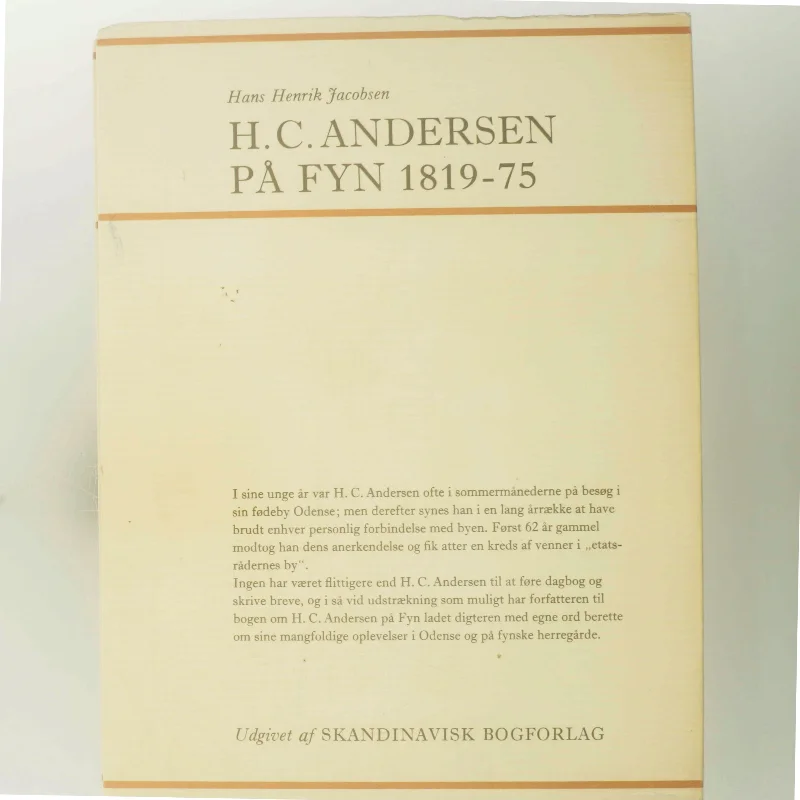 H.C. Andersen på Fyn 1819-75 af Hans Henrik Jacobsen (Bog)
