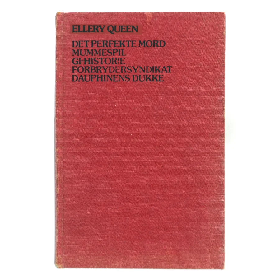 Det perfekte mord af Ellery Queen (Bog)