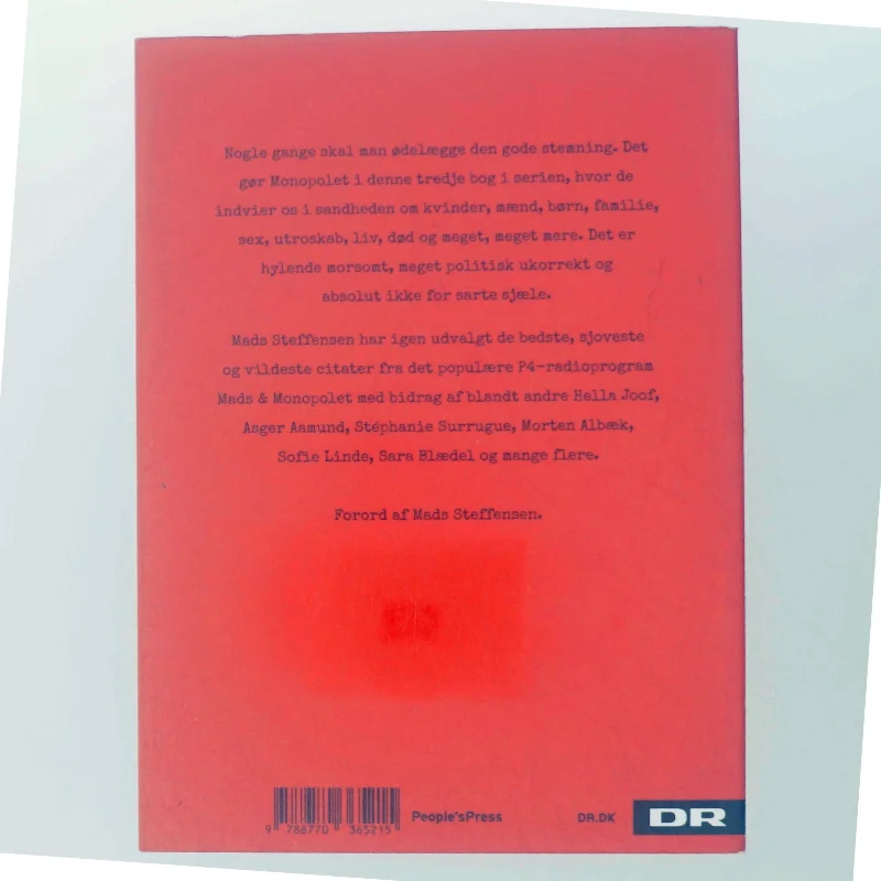 Mads & Monopolet - nogle gange skal man ødelægge den gode stemning af Mads Steffensen (Bog)