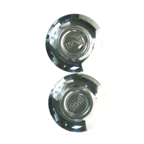 Krom lysestager fra Rosti (str. Diameter 11 cm)