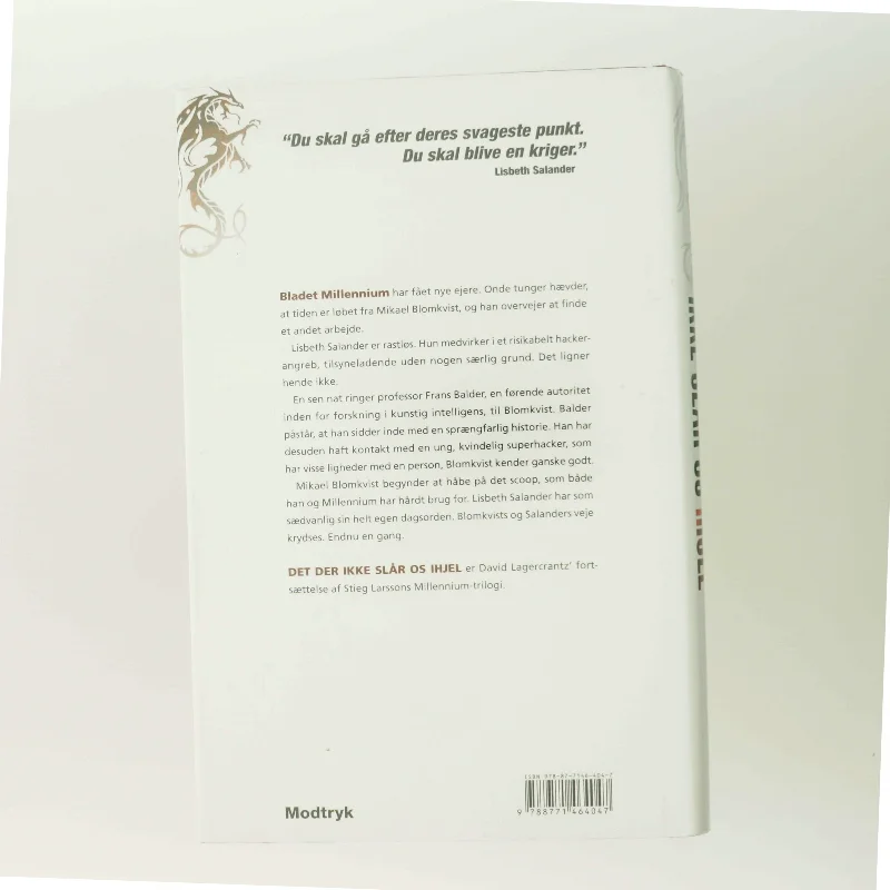 Det der ikke slår os ihjel af David Lagercrantz (Bog)