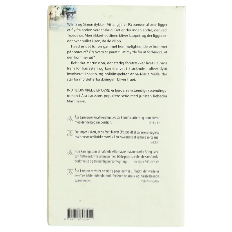 Indtil din vrede er ovre af Åsa Larsson (Bog)
