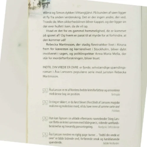 Indtil din vrede er ovre af Åsa Larsson (Bog)